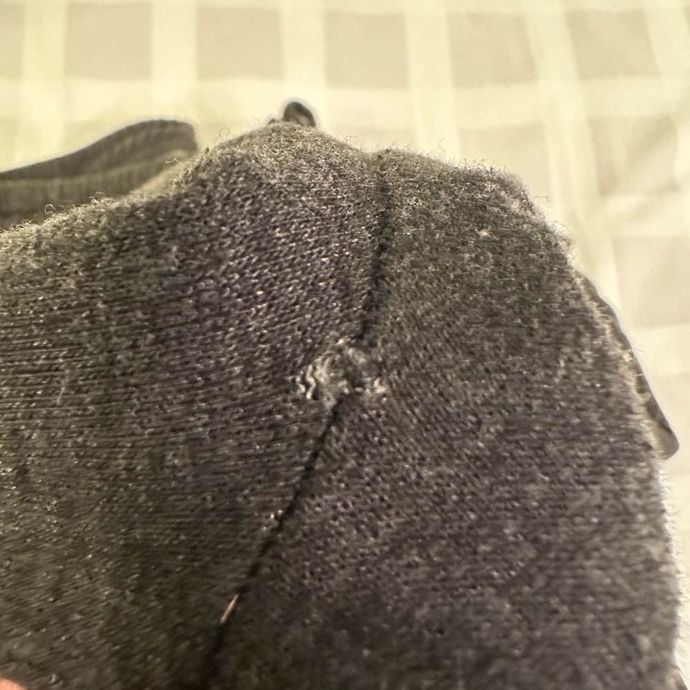 Zenana Charcoal Gray Drawstring Capri Sweatpants w/Raw Hem - Picture 8 of 10